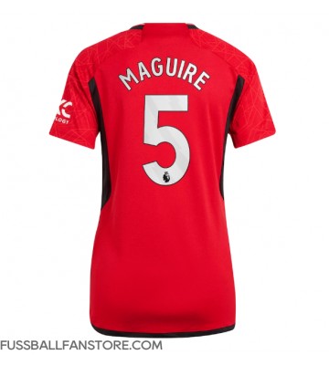 Manchester United Harry Maguire #5 Replik Heimtrikot Damen 2023-24 Kurzarm